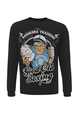 Hardcore Training  GOOD OLD BOXING LONG SLEEVE T-SHIRT black